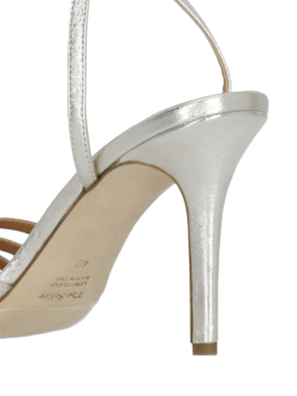 The Seller strappy cage sandals Zilver