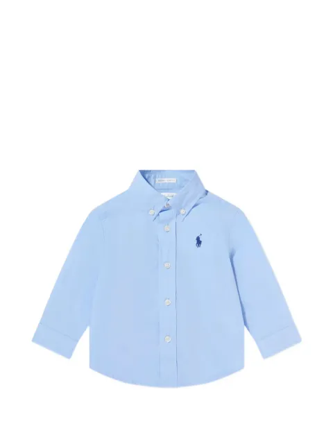POLO RALPH LAUREN KIDS camisa con logo bordado