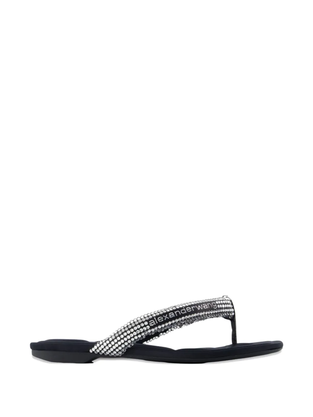 Alexander Wang Jenna crystal-embellished flip-flops - Argento