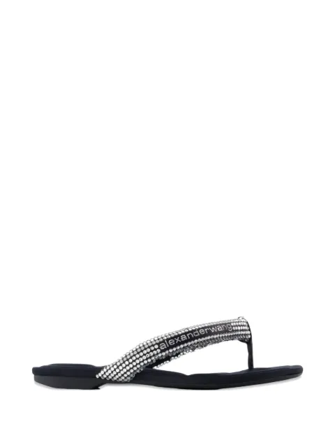 Alexander Wang Jenna crystal-embellished flip-flops