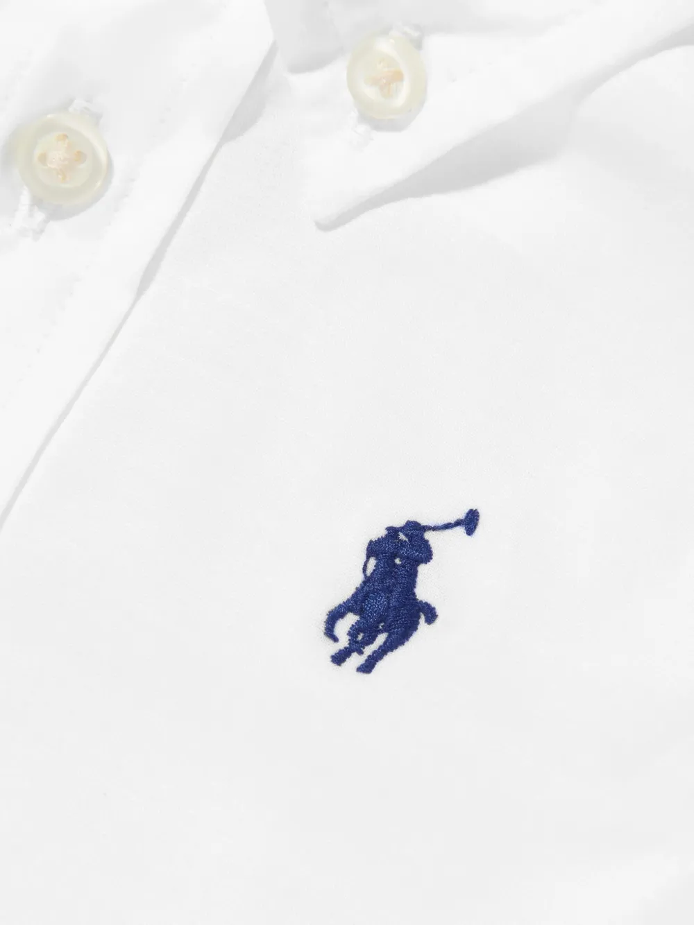 POLO RALPH LAUREN KIDS Shirt met geborduurd logo Wit