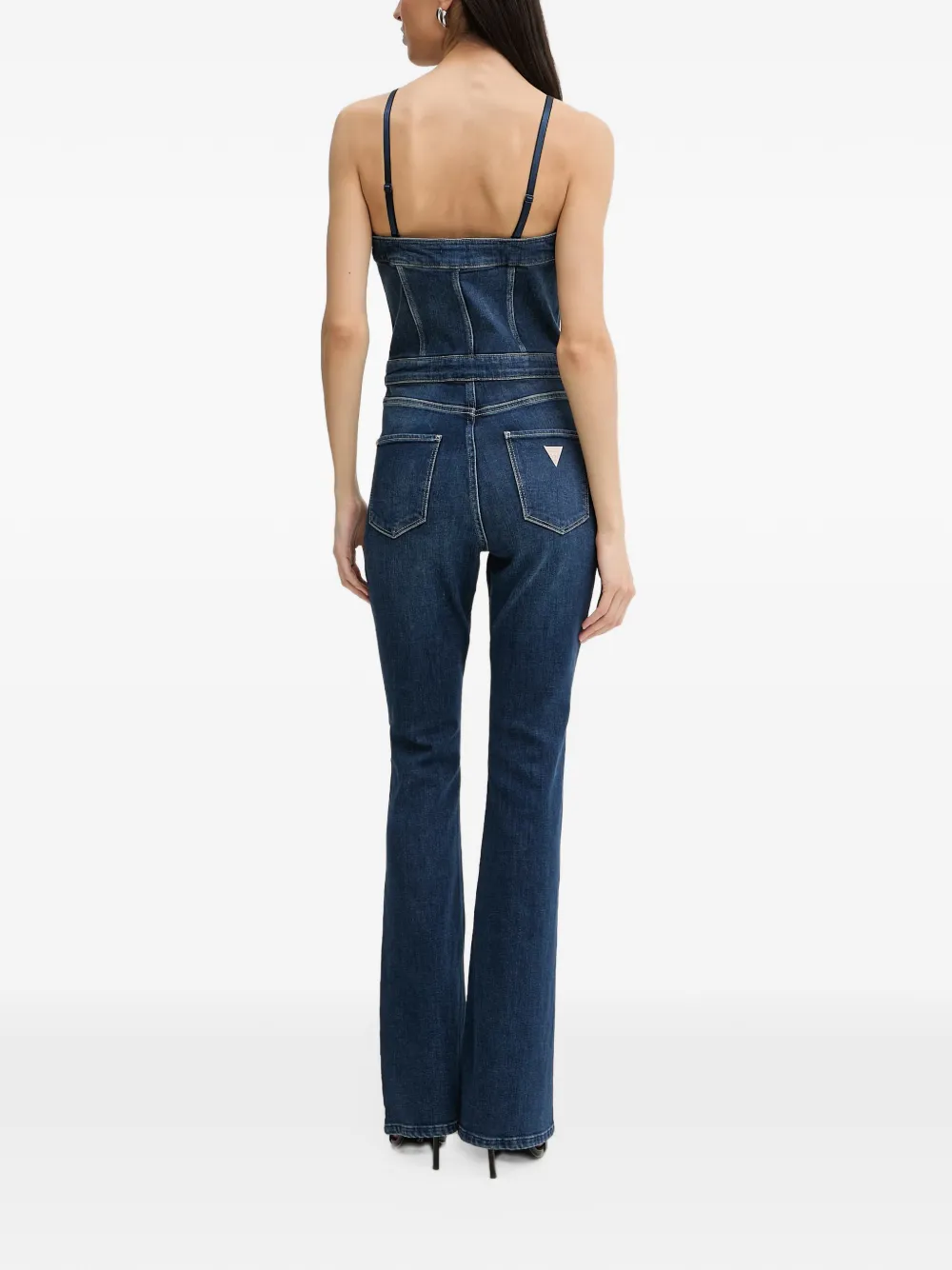 GUESS USA Jumpsuit met ritssluiting aan de voorkant en verfraaid met knopen Blauw
