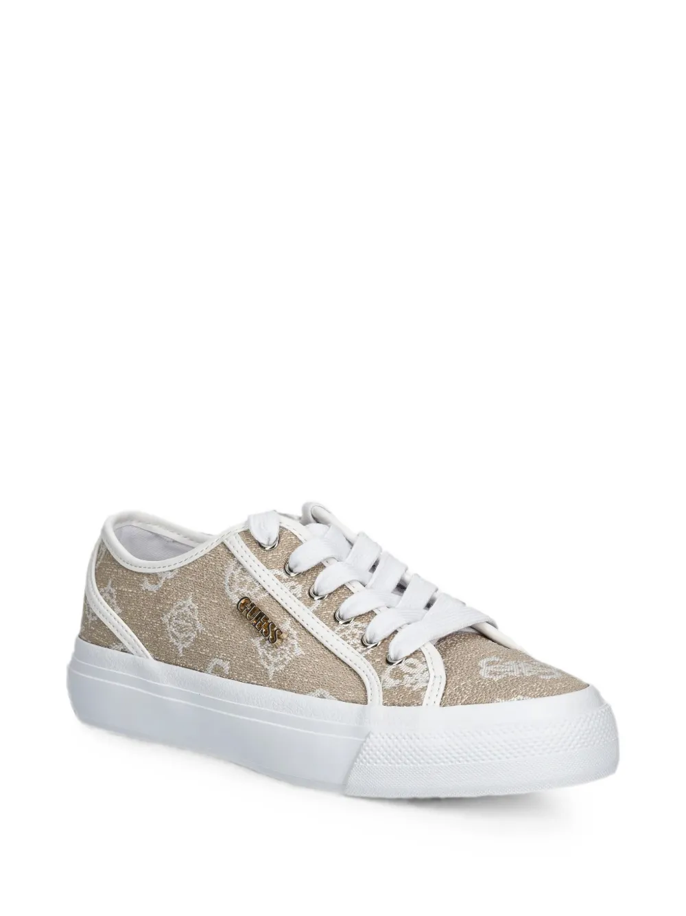 GUESS USA Sneakers met monogramprint Beige
