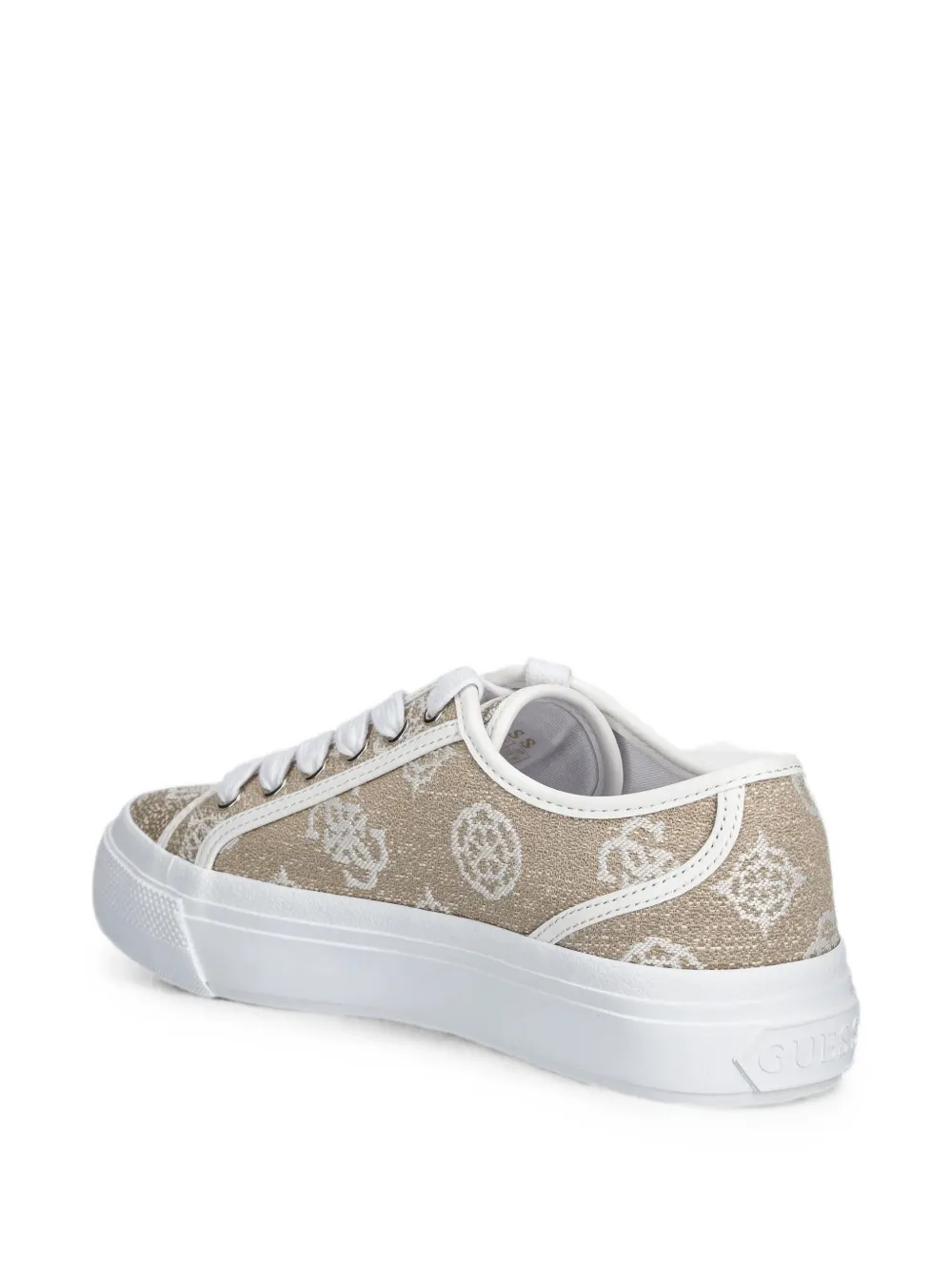 GUESS USA Sneakers met monogramprint Beige