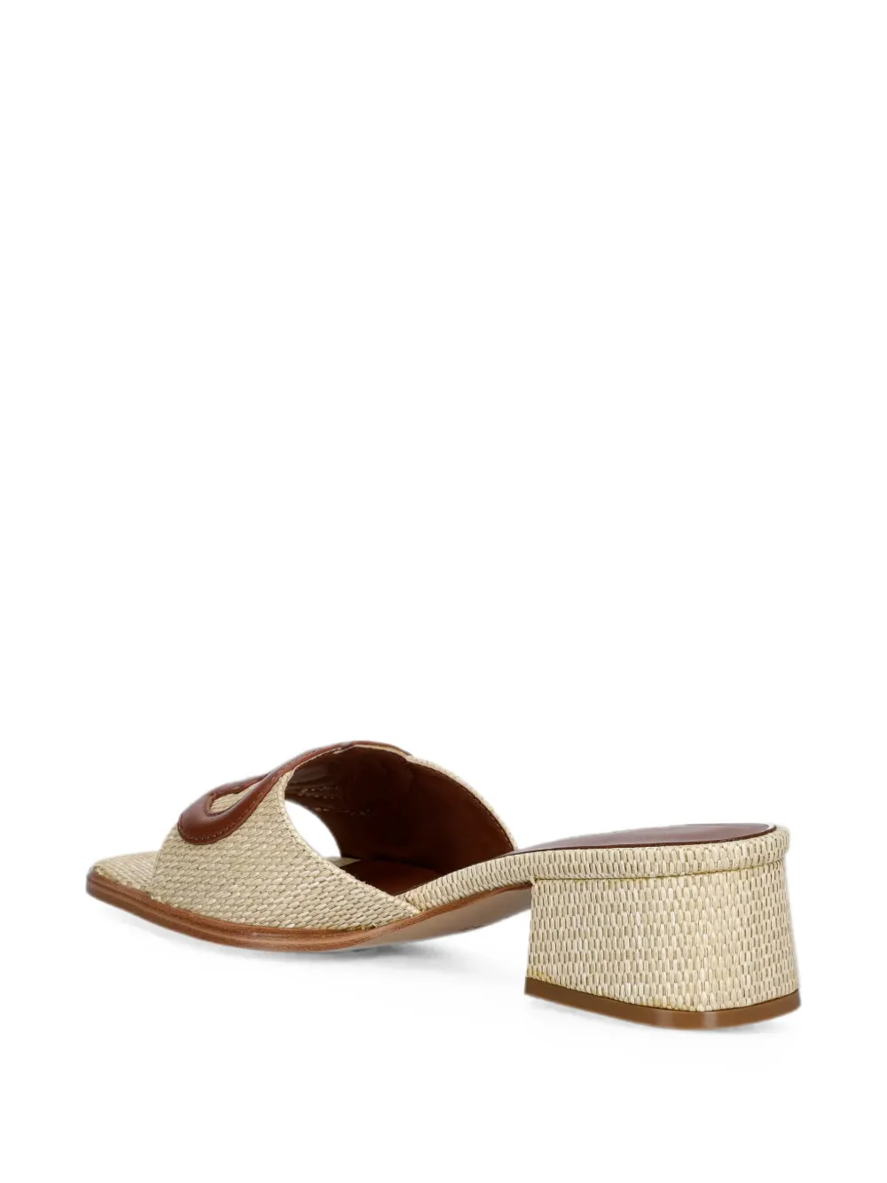 GUESS USA Cerinna geweven sandalen met logoplakkaat Beige