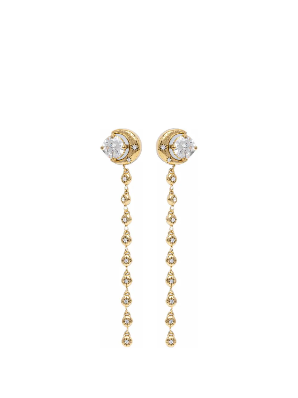 GUESS USA Aurora crystal-embellished drop earrings - Oro