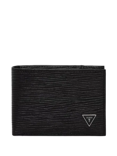 GUESS USA Milano logo-plaque textured wallet