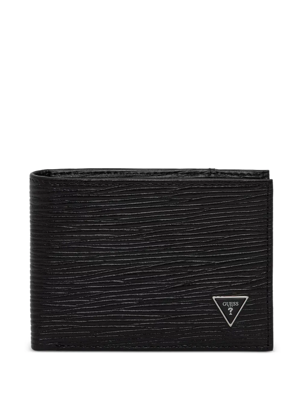 GUESS USA Milano logo-plaque textured wallet - Nero