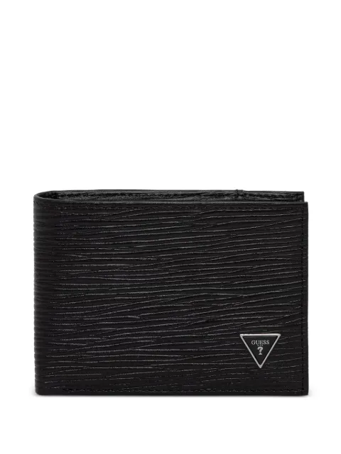 GUESS USA Milano logo-plaque textured wallet