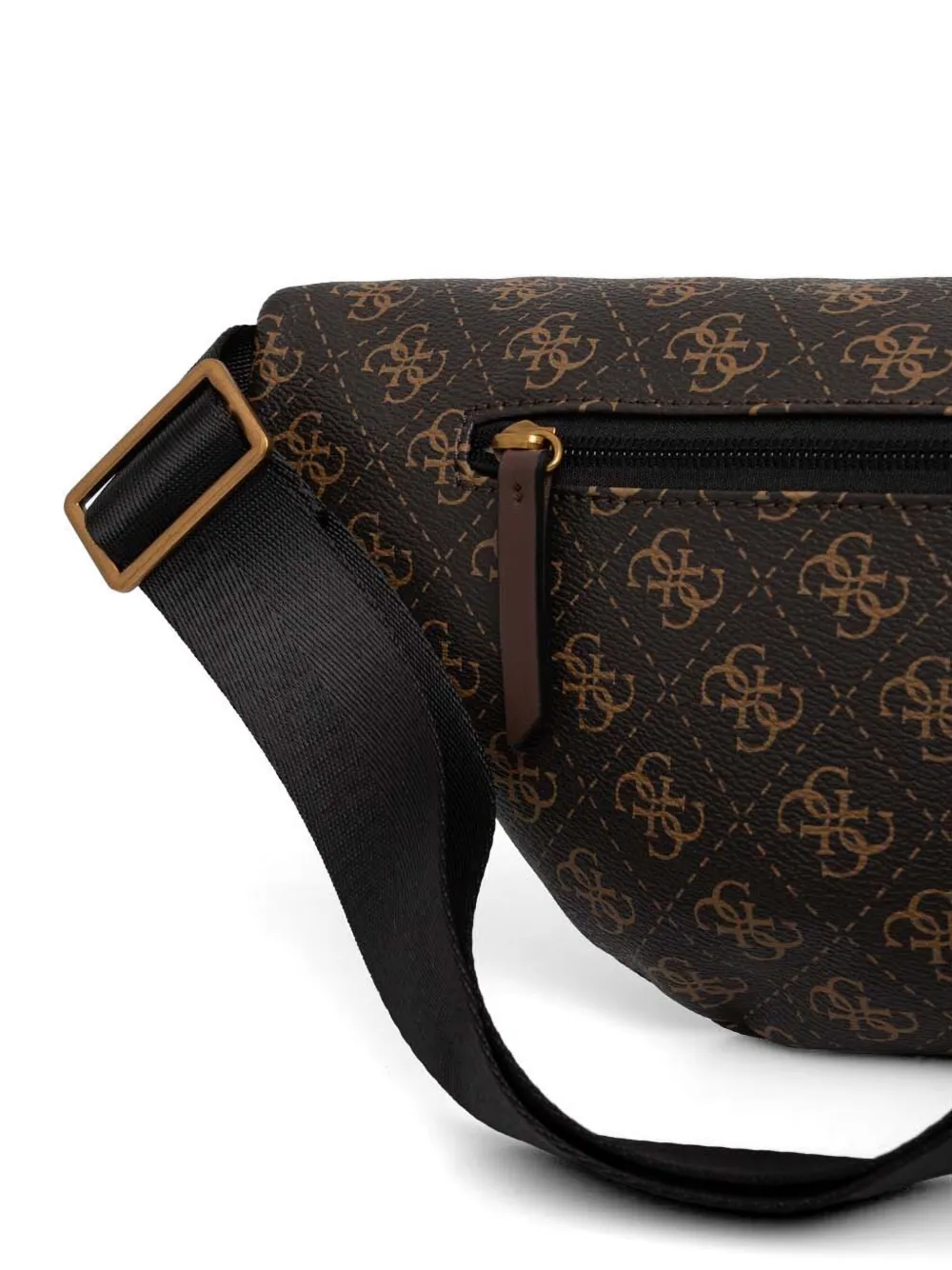 GUESS USA Vezzola Smart heuptas met monogramprint Bruin