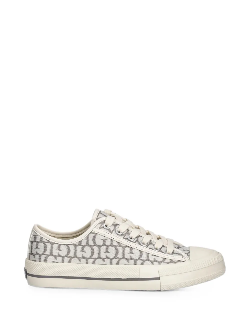 GUESS USA Carey logo-print lace-up sneakers - Toni neutri