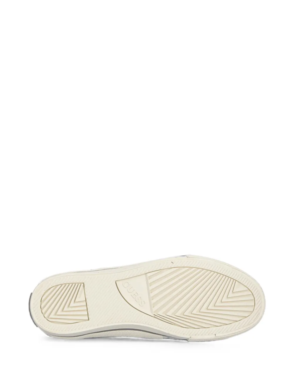 GUESS USA Carey logo-print lace-up sneakers Beige