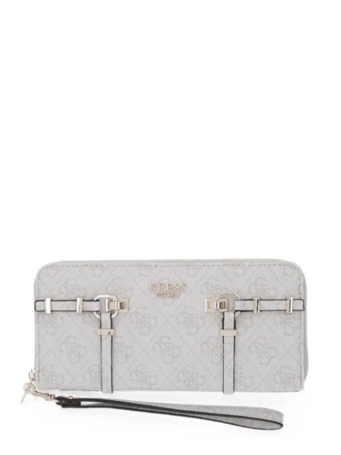 GUESS USA monogram-print buckled wallet