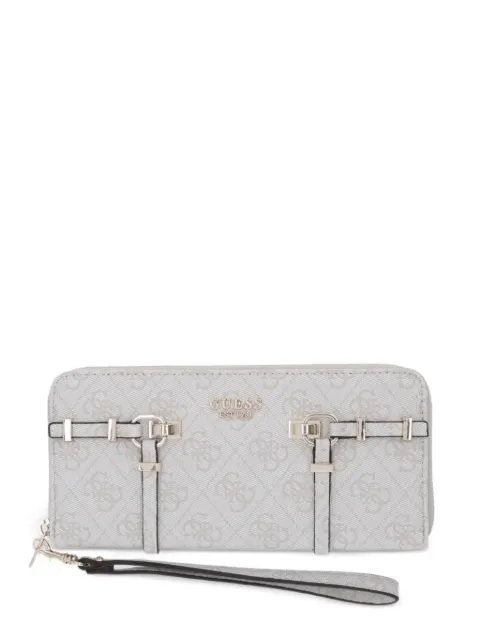 GUESS USA monogram-print buckled wallet