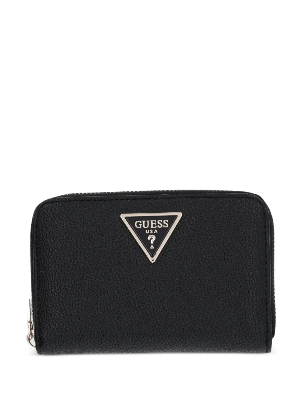 GUESS USA logo-plaque zip-around wallet - Nero