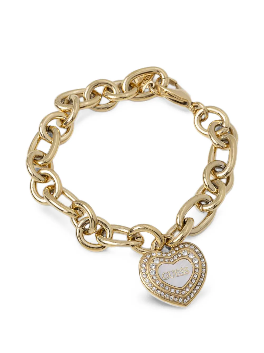 GUESS USA mop and crystals heart - Gold
