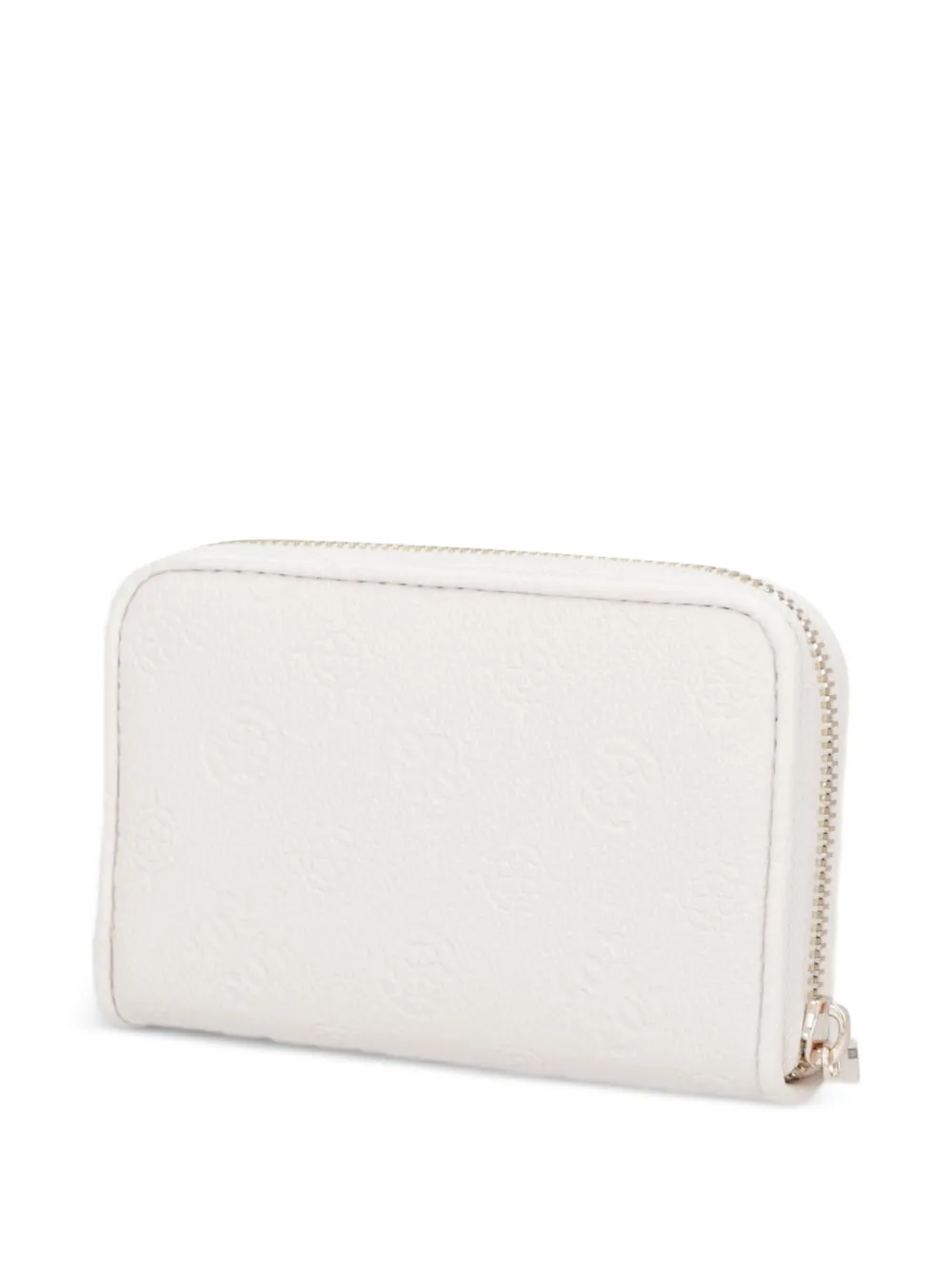 GUESS USA Anise portemonnee met logo-reliëf en rits Beige