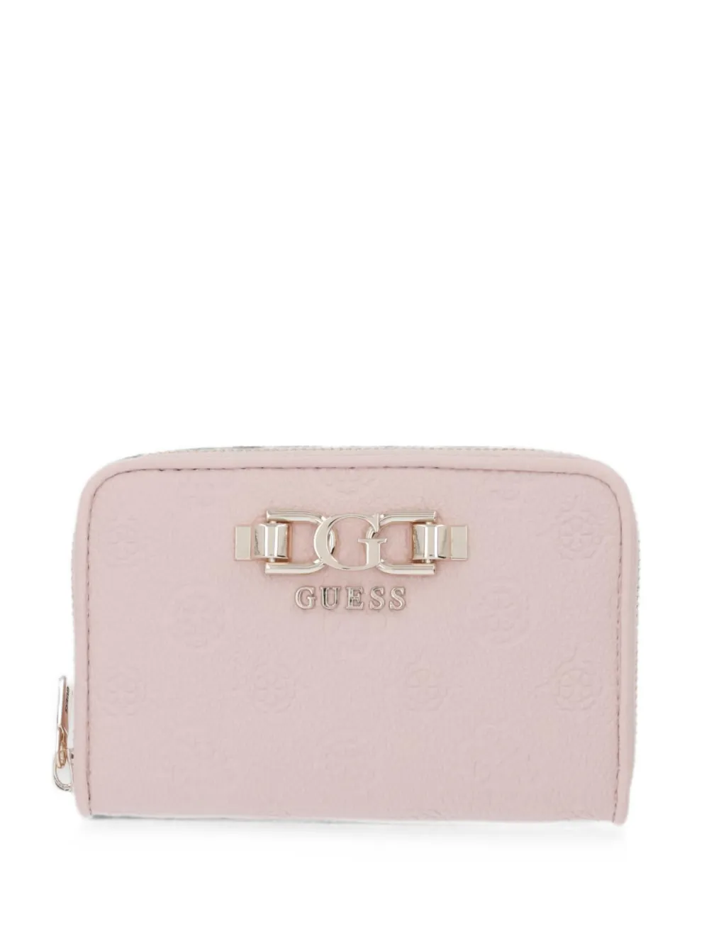 GUESS USA Anise logo-embossed zip-around wallet - Rosa
