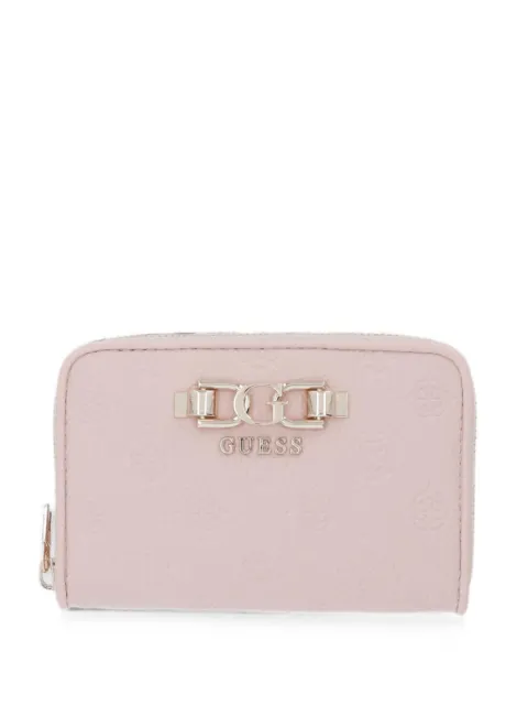 GUESS USA Anise logo-embossed zip-around wallet