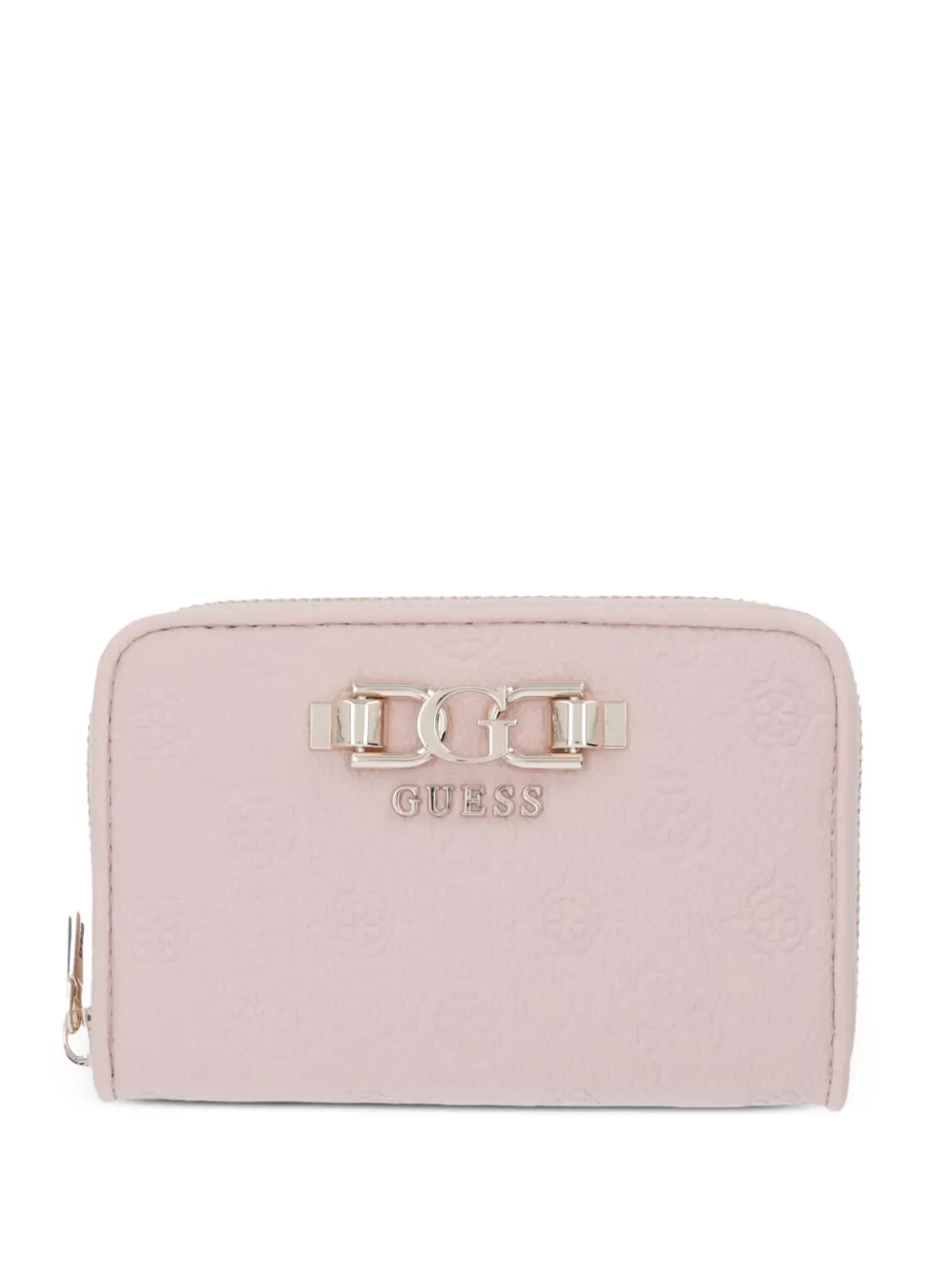 GUESS USA Anise logo-embossed zip-around wallet - Rosa