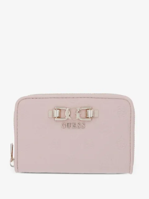 GUESS USA Anise logo-embossed zip-around wallet
