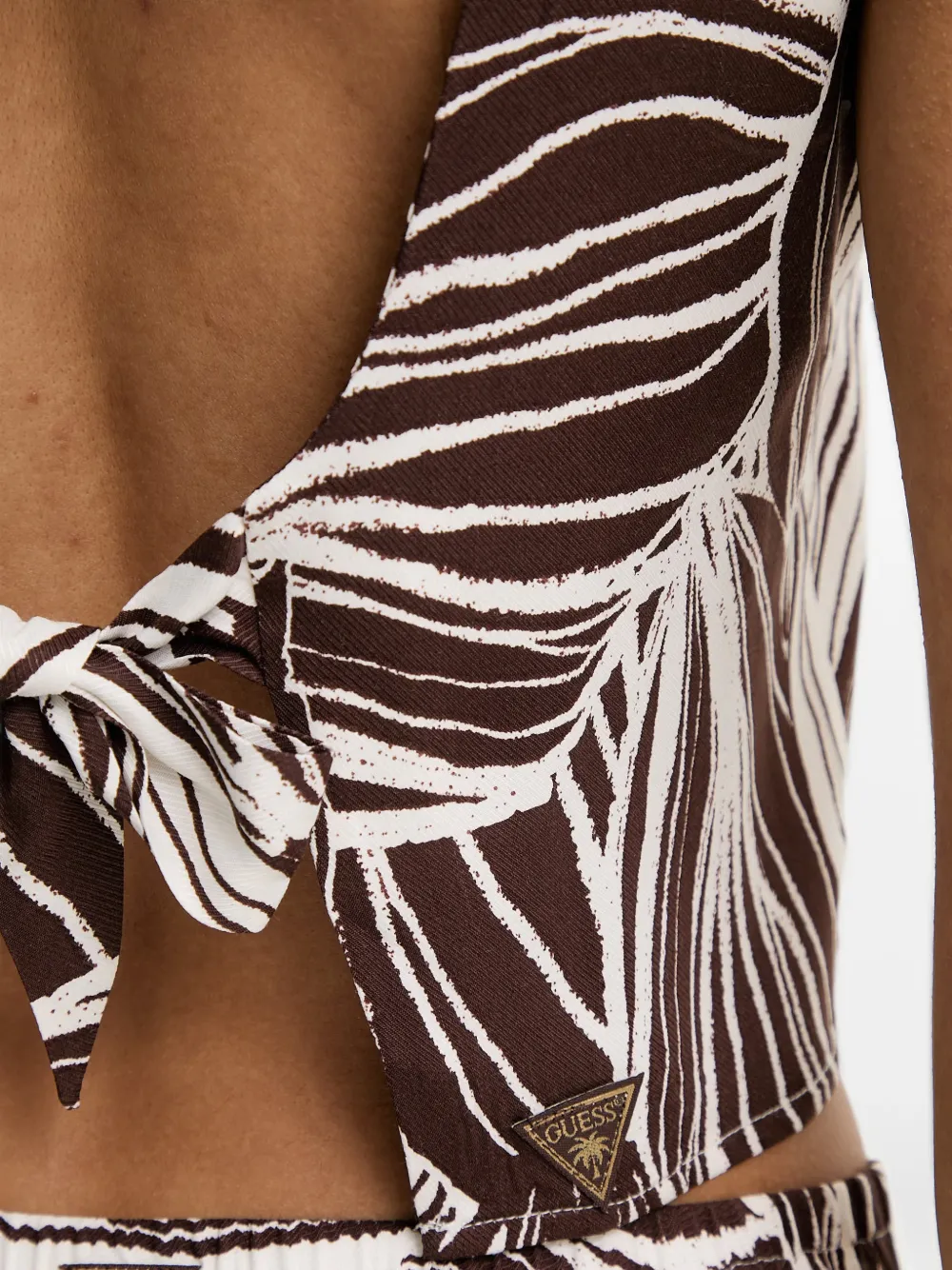 GUESS USA Tanktop met open rug Bruin