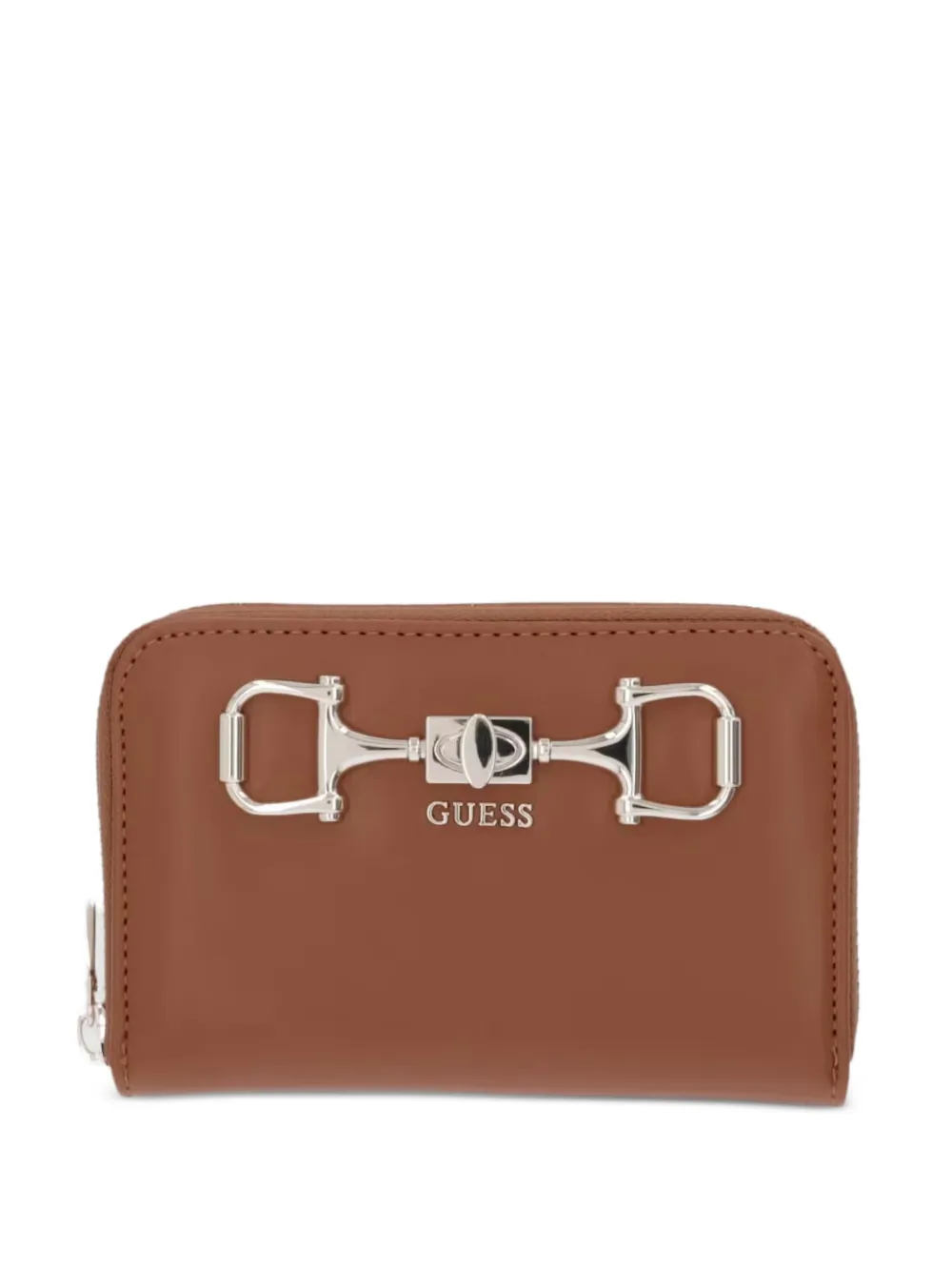 GUESS USA Portafoglio Janie con morsetto - Marrone