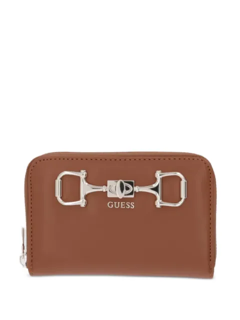GUESS USA Janie horsebit logo-plaque wallet