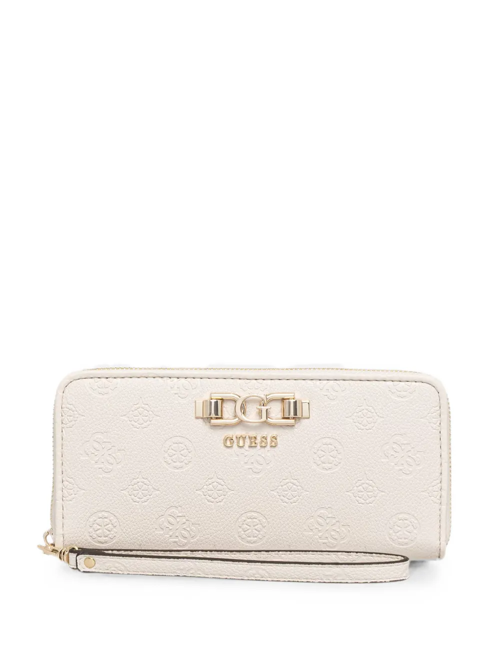 GUESS USA Anise logo-embossed zip-around wallet - Toni neutri