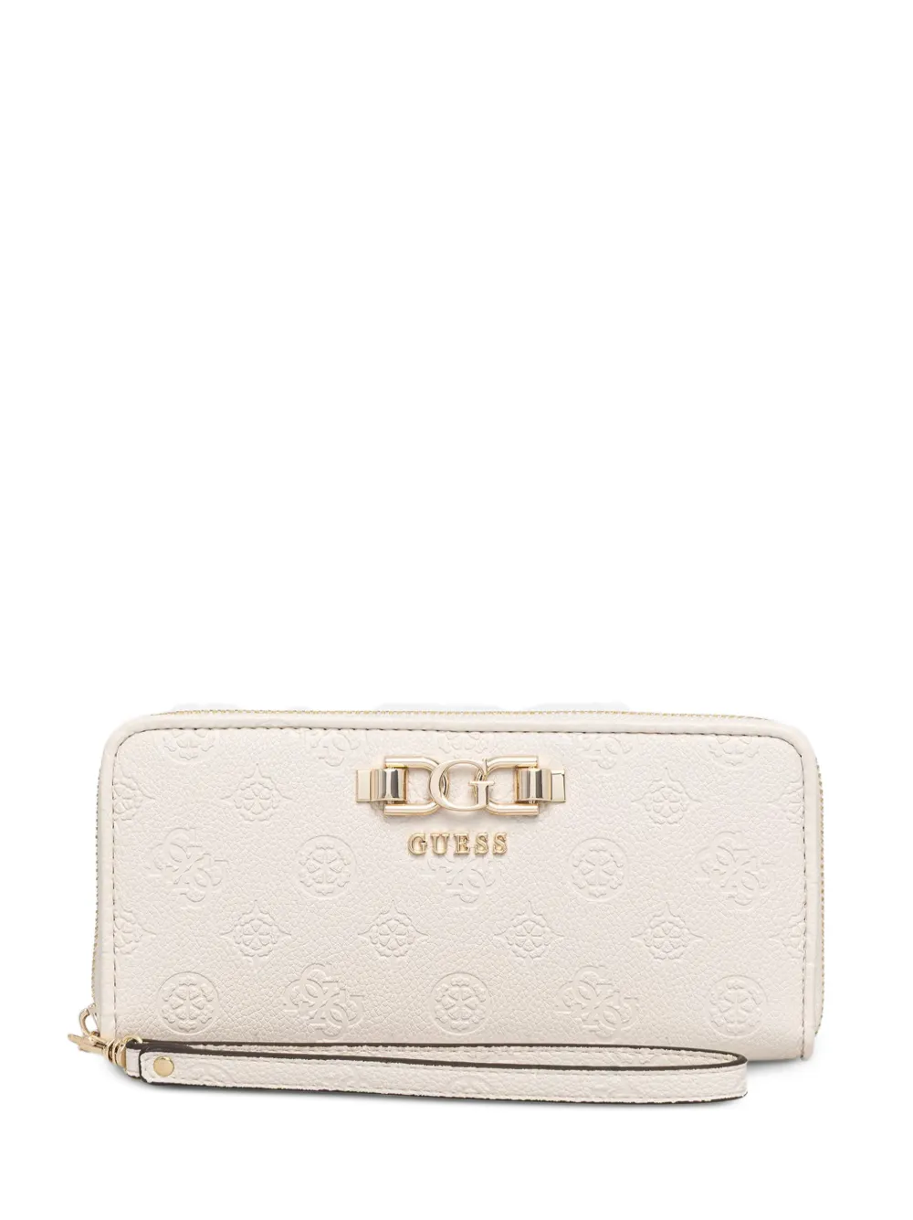 GUESS USA Anise logo-embossed zip-around wallet - Toni neutri
