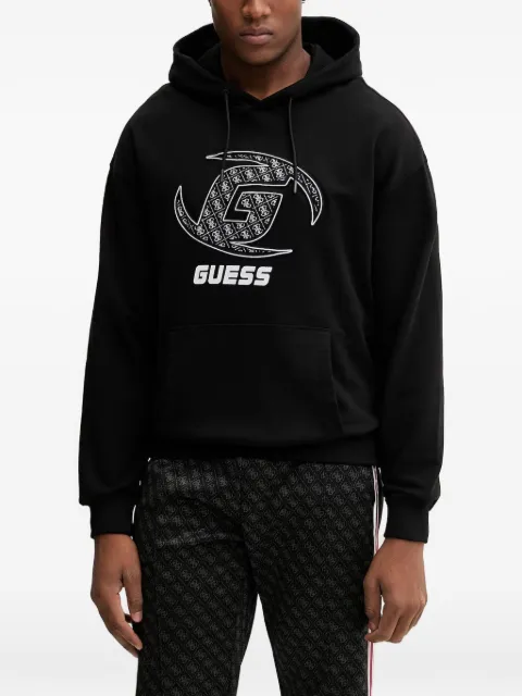 GUESS USA logo-print drawstring hoodie