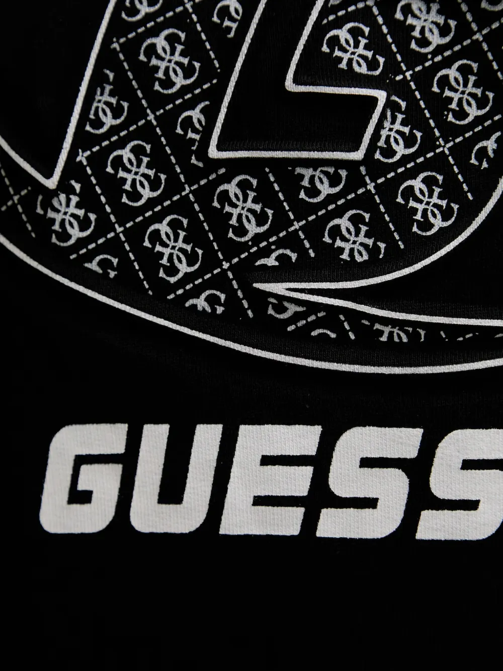 GUESS USA Hoodie met logoprint en trekkoord Zwart
