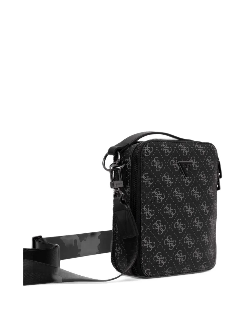 GUESS USA Messengertas met monogramprint Zwart