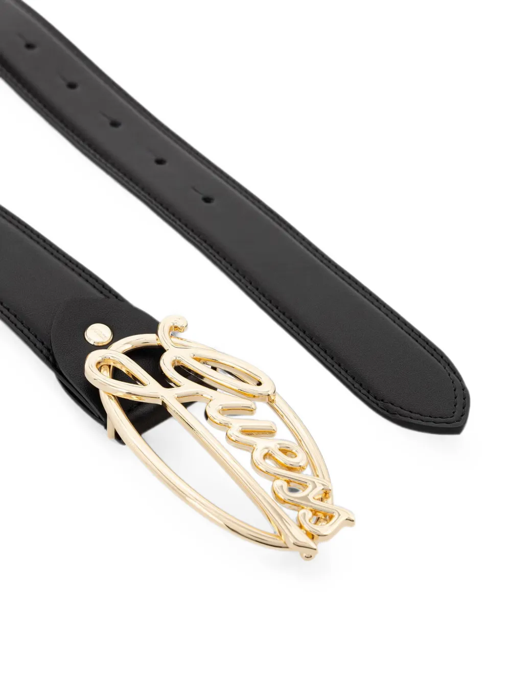 GUESS USA Riem met logo-plakkaat Zwart