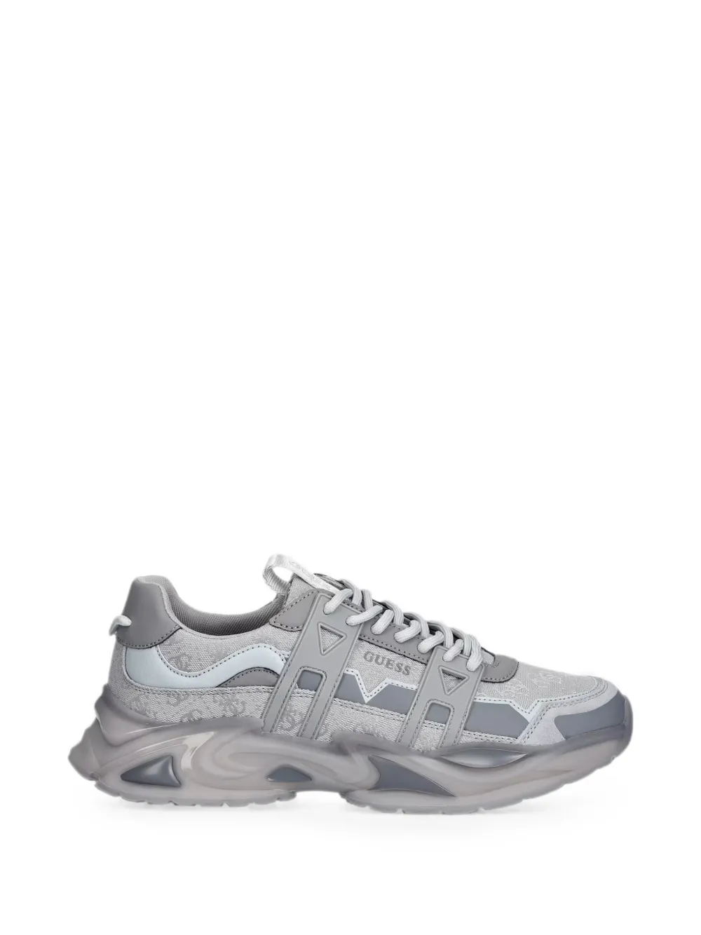 GUESS USA Belluno logo-print panelled sneakers - Grau