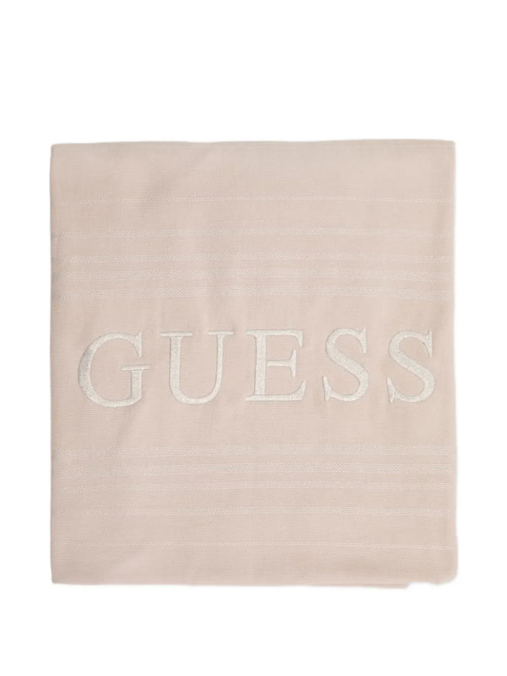 GUESS USA logo-embroidered fringed beach towel