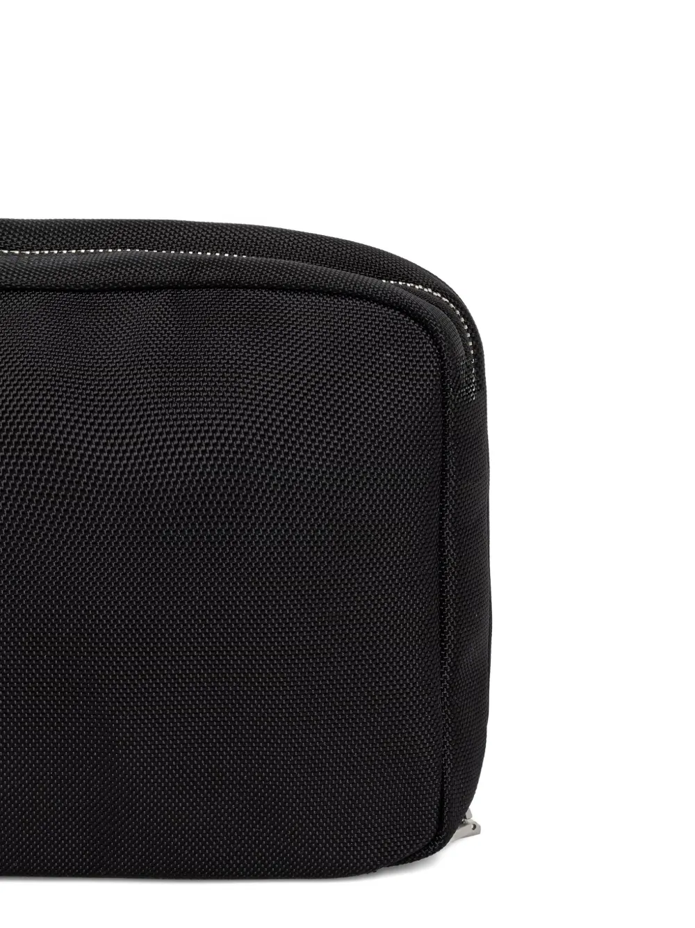 GUESS USA Berna toilettas met logoplakkaat en rits Zwart