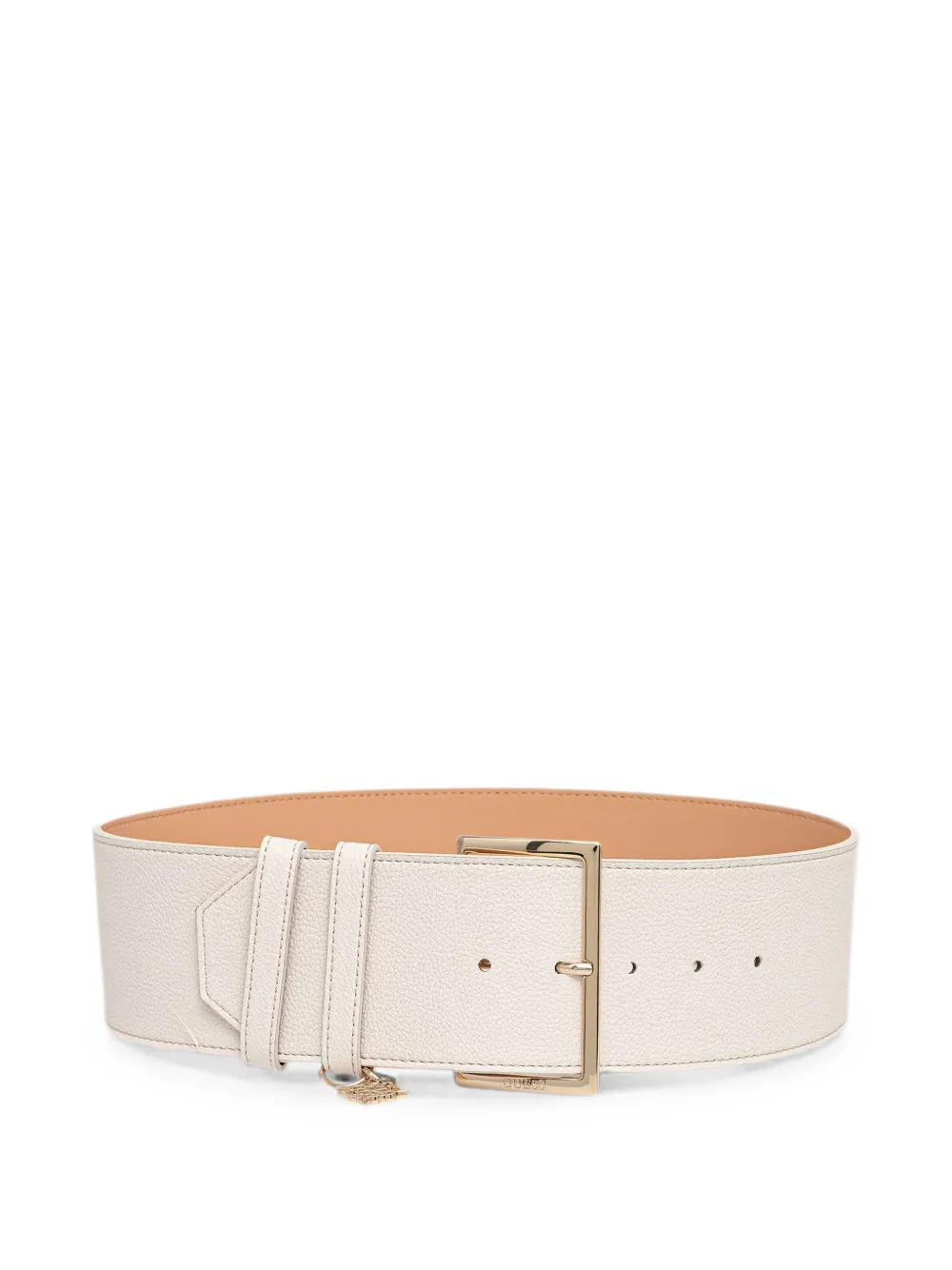 GUESS USA Danya logo-charm wide belt - Bianco