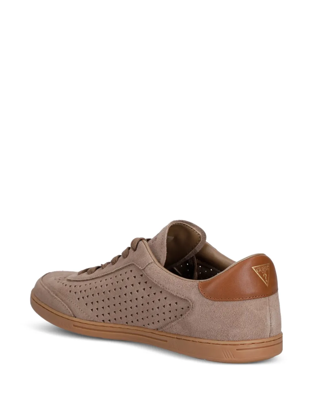 GUESS USA Nixxter perforated suede sneakers Bruin