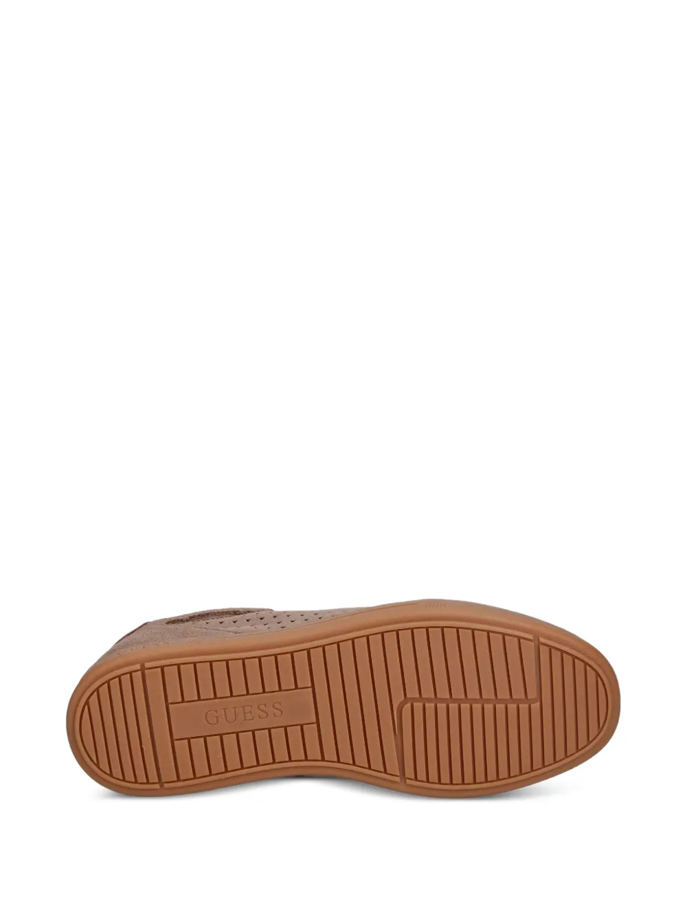 GUESS USA Nixxter perforated suede sneakers Bruin