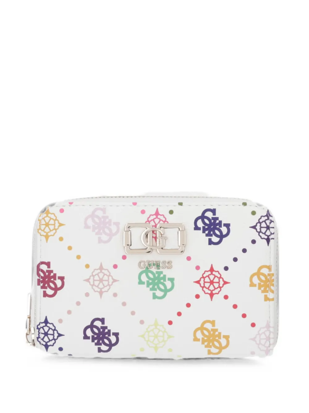 GUESS USA Emelie 4G-print wallet - Bianco