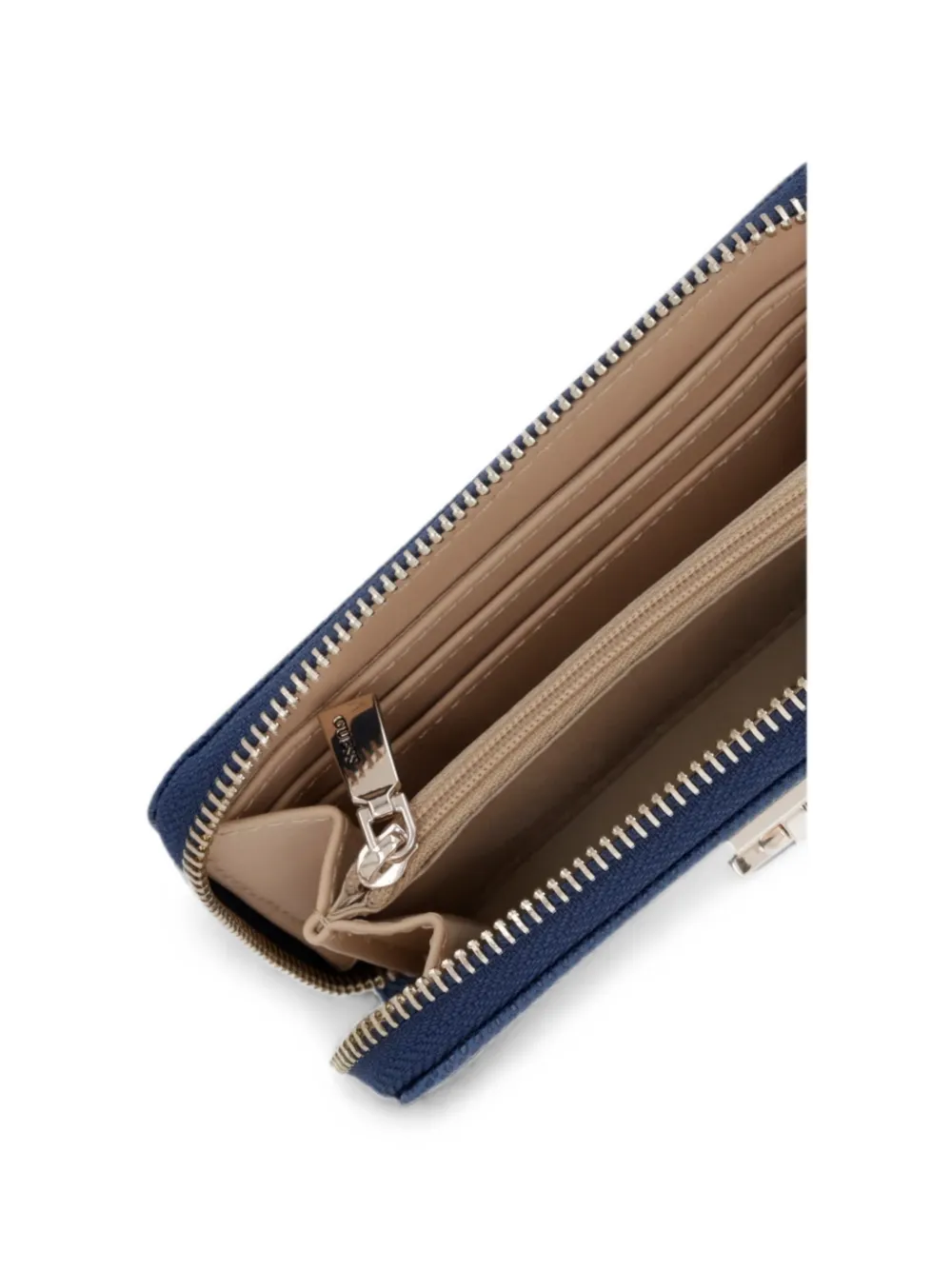GUESS USA Patsie portemonnee met logoplakkaat en rits Blauw