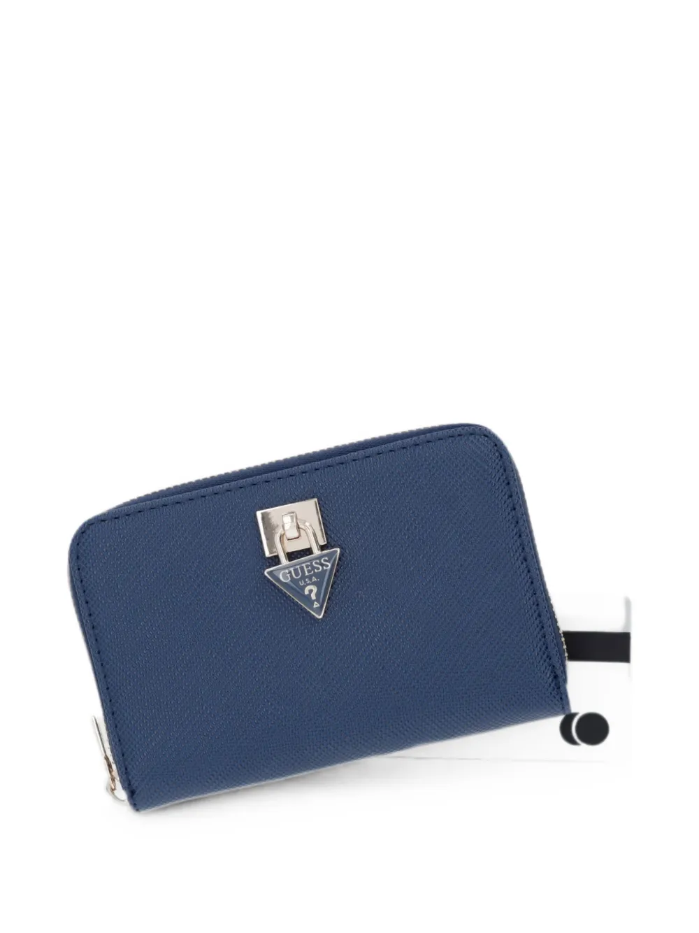 GUESS USA Patsie portemonnee met logoplakkaat en rits Blauw