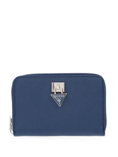 GUESS USA Patsie logo-plaque zip-around wallet