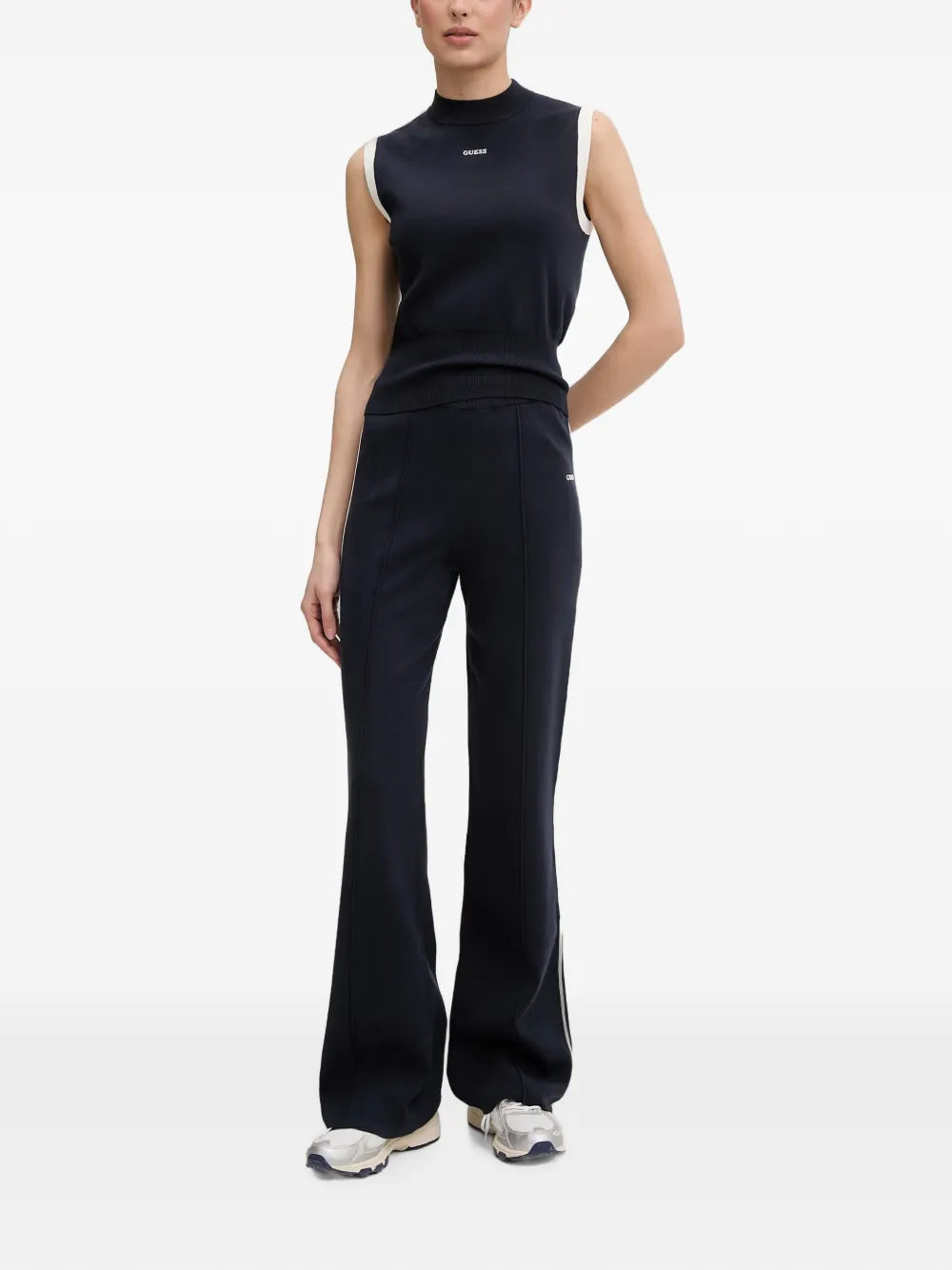 GUESS USA Top met logoprint Blauw