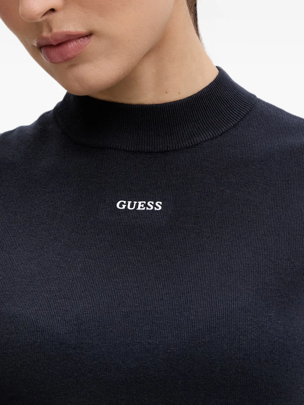 GUESS USA Top met logoprint Blauw