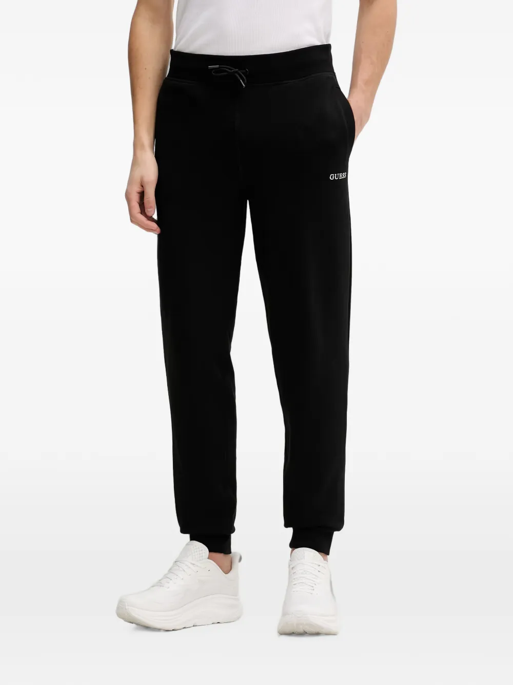 GUESS USA logo-print drawstring track pants - Nero
