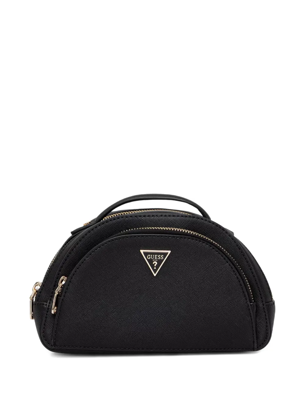 GUESS USA logo-plaque make up bag - Nero