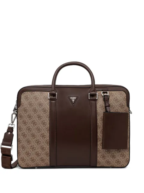 GUESS USA Milano logo-print briefcase
