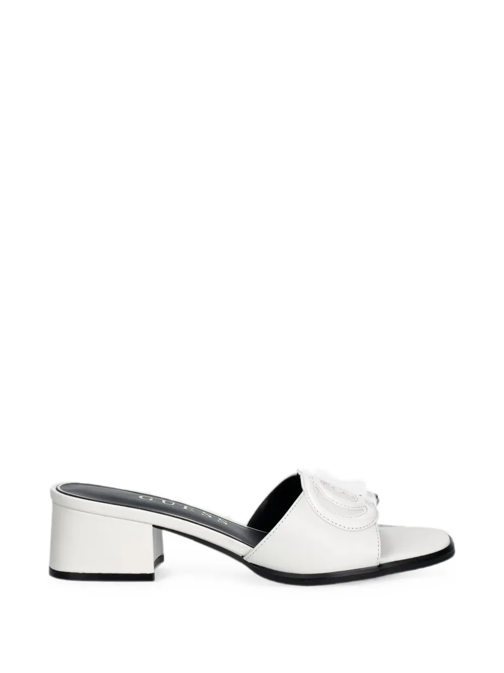GUESS USA Cerinna logo-patch block-heel sandals